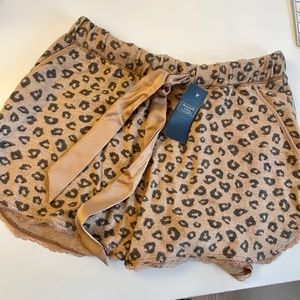 Leopard Cozy Sleep Shorts